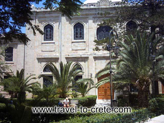 AGIOS TITOS - Agios Titos church and the paved street in front of it