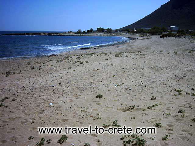 AKROTIRI STAVROS - The long sandy beach