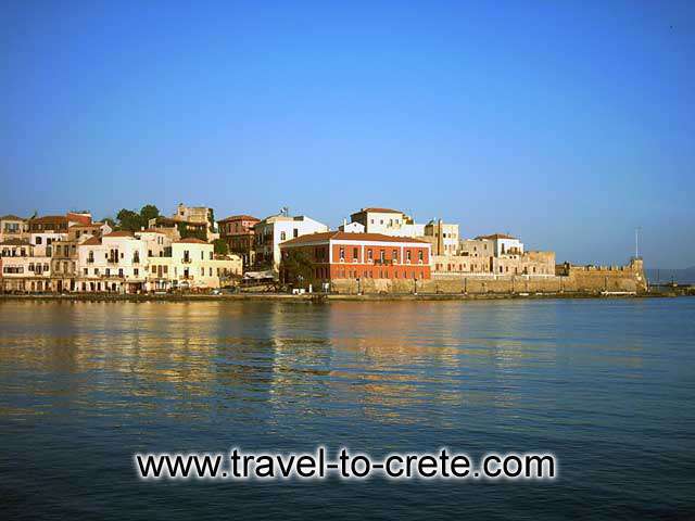 HANIA PORT - The port of Hania at sunset