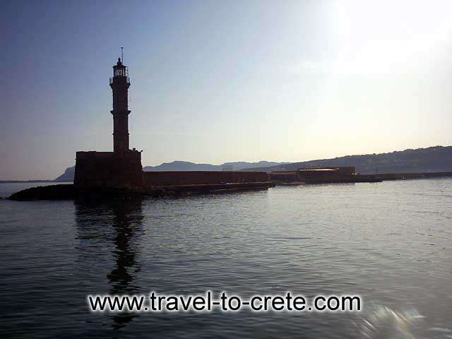 CHANIA TOWN - The lighthourse at the entrance of Chania port