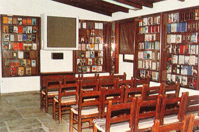 INTERIOR VIEW OF THE MUSEUM - The Kazantzakis Museum is situated in Varvaroi, approximately 20 km. to the south of Herakleion. It was founded to preserve the work and to record the life of the Cretan writer. It includes some of the writer's personal belongings and those of his family