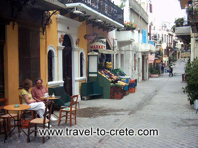 Have a coffee at a traditional Greek kafenio in the old town CRETE PHOTO GALLERY - CHANIA TOWN