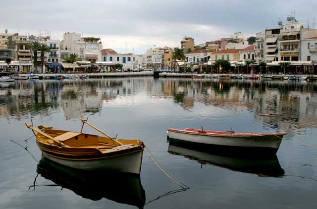 Voulismeni Lake - This is a small lake near the harbor which was connected to the ocean in the late 1800s to prevent it from stinking. It is lined with cafes and tavernas and is pretty none the less and is used as harbor for small fishing boats like the ones pictured here by joshua bortman