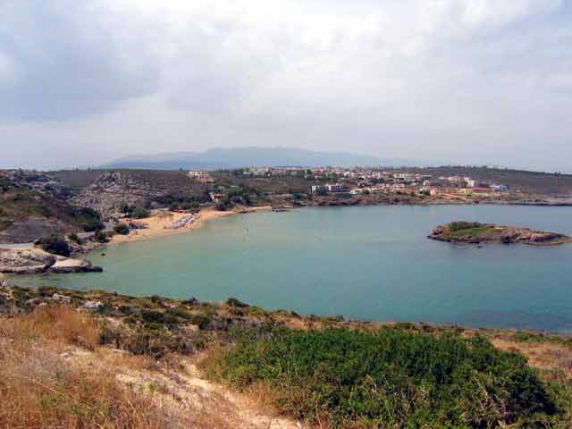 KALATHAS - The beach of Kalathas and the little island