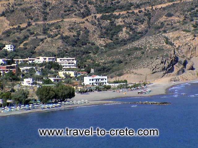 Agia Galini - The beach view from above