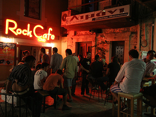 The Rock cafe Club inside