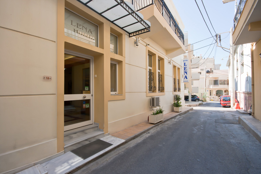 Outside view of Lena Hotel in Heraklion - Crete