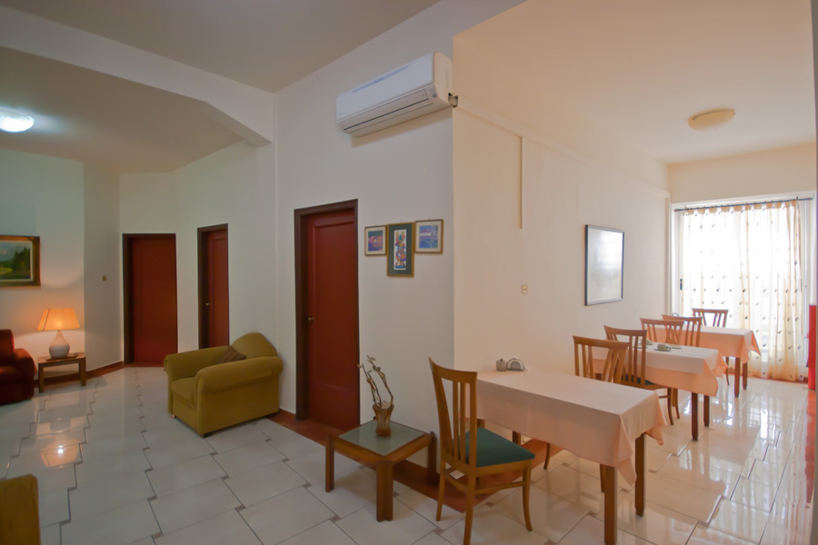 The living Room at the Reception area of Lena Hotel