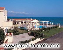 Caretta beach Hotel outside view in Gerani beach - Platanias - Hania - Crete