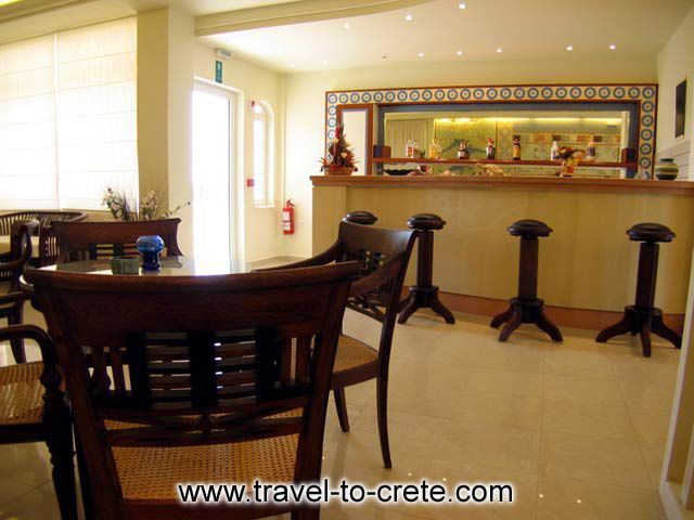 The bar inside of the Caretta beach Hotel