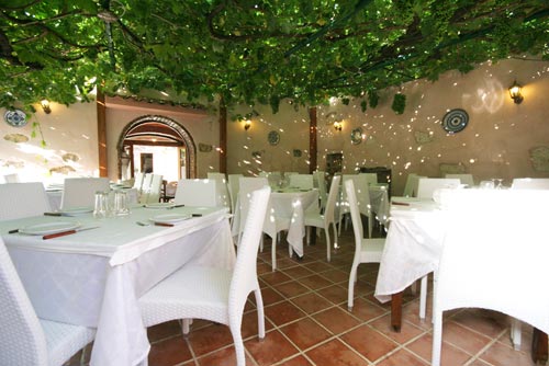 The entrance of Old Village Restaurant in Ano Platanias - Hania - Crete