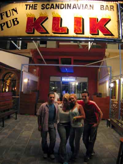 The entrance of Klik Disco -  The Scandinavian Bar