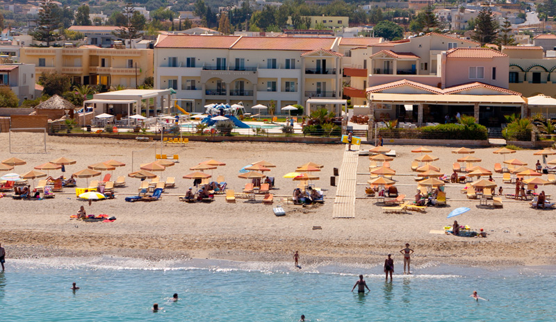 The outside view of Dimitrios Village Hotel - apartments