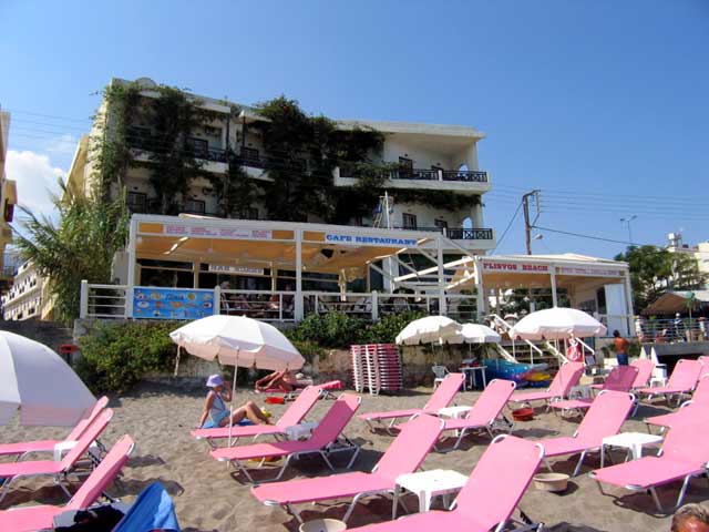 Flisvos Hotel is next to the sandy beach