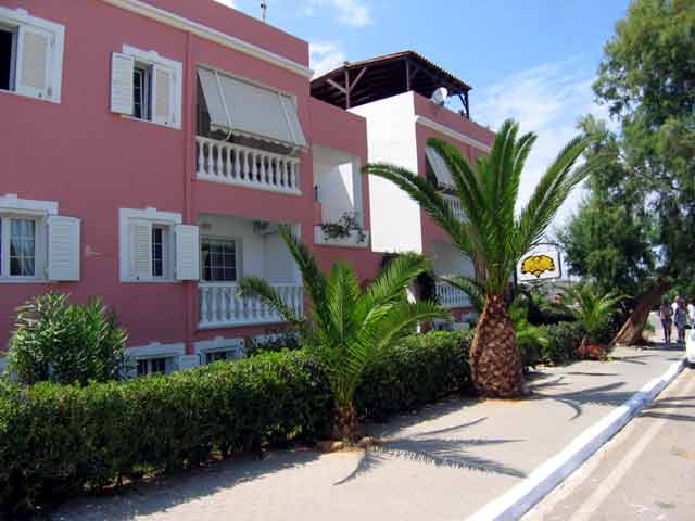 The entrance of Villa Naias Apartments CLICK TO ENLARGE