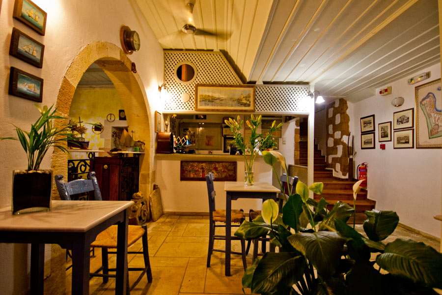 The view of the room  balcony of Nostos Hotel CLICK TO ENLARGE