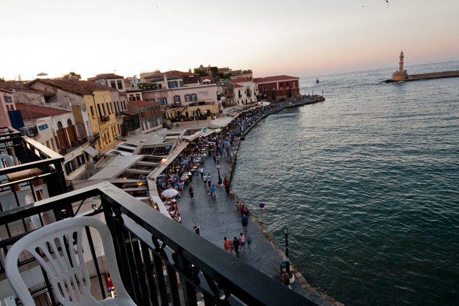 The view of the balcony