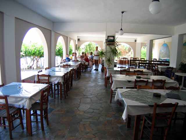 The restaurant of Iligas Pension CLICK TO ENLARGE