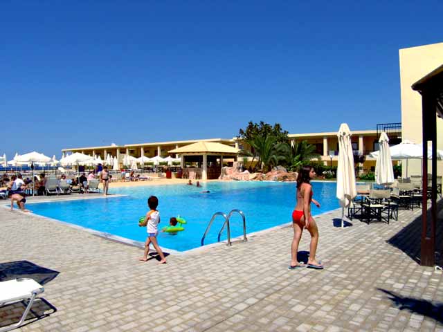 The swimming pool of the Aegean Palace Hotel CLICK TO ENLARGE