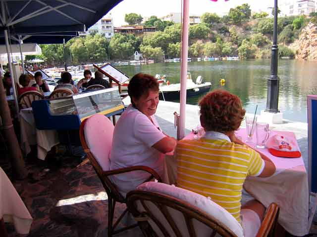 From the Pacifae Restaurant you can enjoy the meal and the wonderful view of the graphic Lake CLICK TO ENLARGE