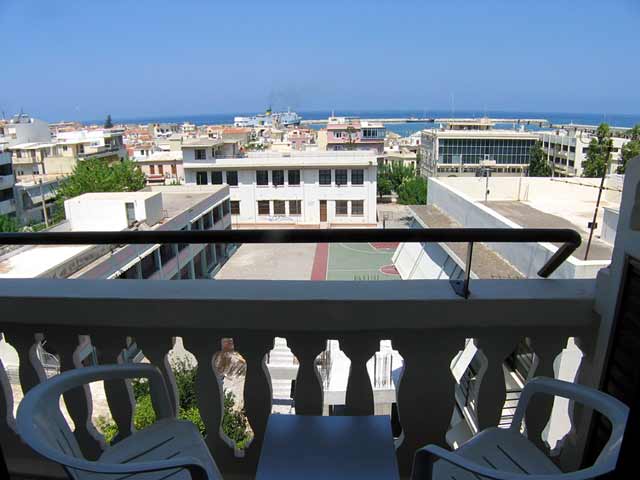 The rooms balcony of Olympic Hotel