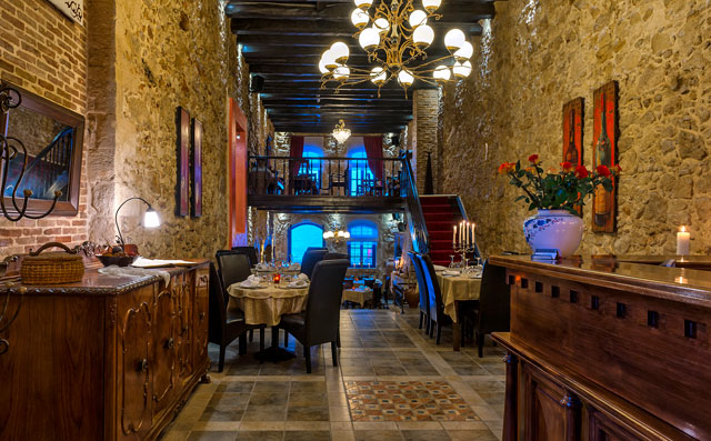 The Pastopeion Restaurant, the fire place