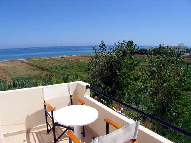 The room balcony of Ermioni beach Hote CLICK TO ENLARGE