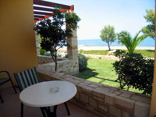 The room balcony of Silver Beach Hotel