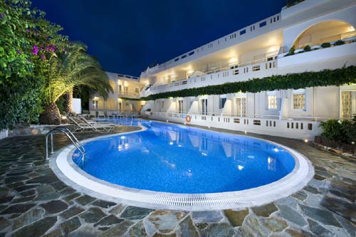 The swimming pool of Axos Hotel in Platanes - Rethymno - Crete