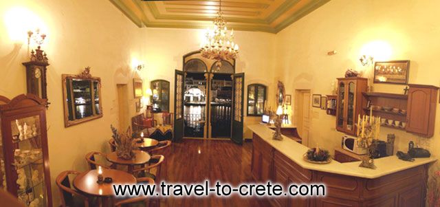 The Reception of Casa Leone Hotel - Old Venetian port - Hania - Crete CLICK TO ENLARGE