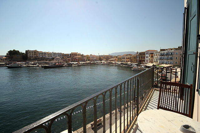 The view of the balcony of Amphora Hotel