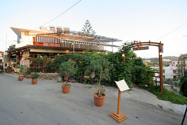 The entrance of Belvedere Restaurant - Tavern