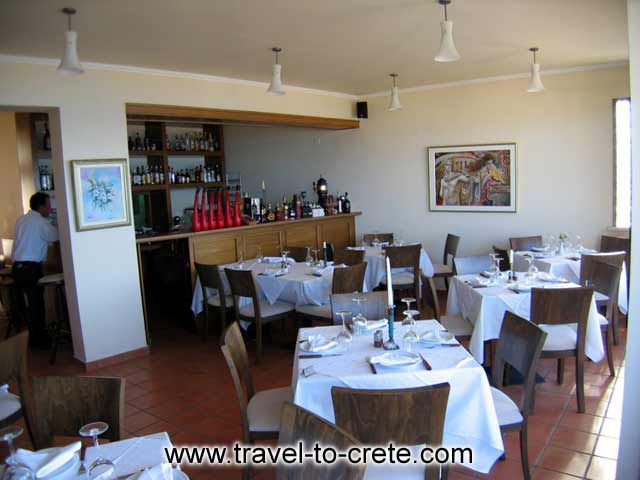 The inside view of the Cosmos Restaurant the 1st level of the Restaurant with the bar CLICK TO ENLARGE