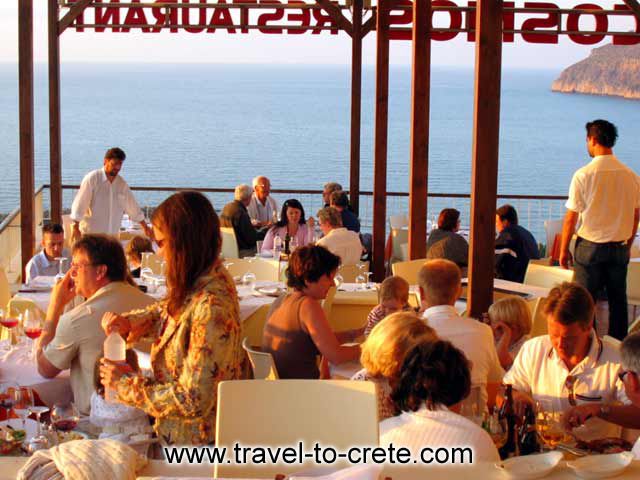 The second level of the Restaurant Cosmos with fantastic view and very tasty food CLICK TO ENLARGE
