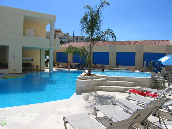 The view of the balcony of Summer Star Hotel - Hrissi Akti - Hania - Crete